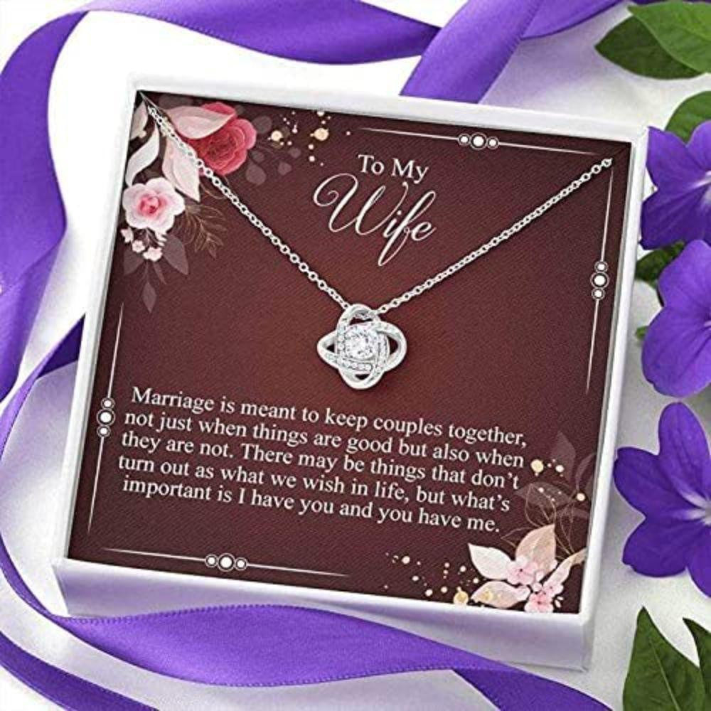 Wife Necklace, To My Wife Necklace Gift � I Have You And You Have Me � Gift To My Wife Necklace