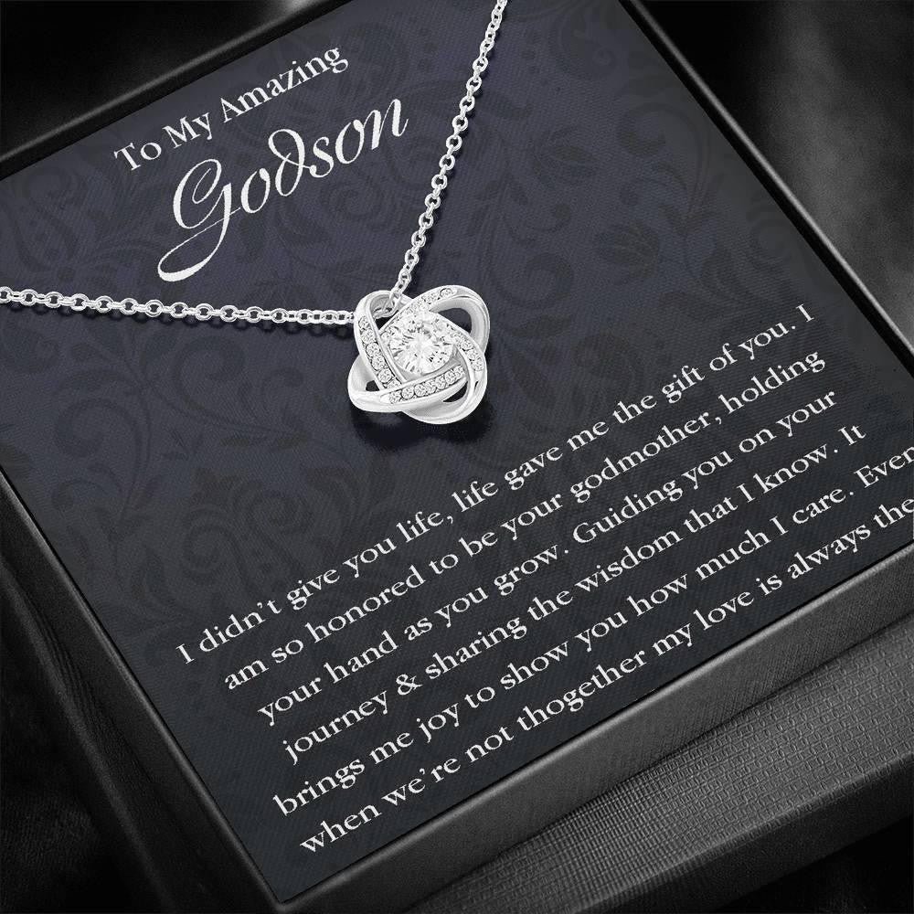 Godson Necklace, Godson necklace gifts from godmother, baptism, first communion, confirmation