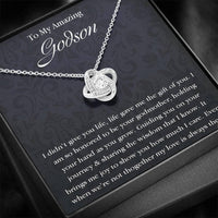Thumbnail for Godson Necklace, Godson necklace gifts from godmother, baptism, first communion, confirmation