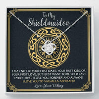 Thumbnail for Girlfriend Necklace, Wife Necklace, To My Shieldmaiden Necklace Gift � Love You To Valhalla And Back, Wife Gift, Girlfriend Gift, Viking Gift