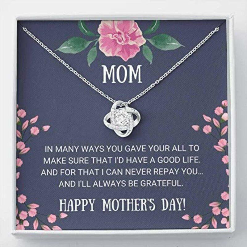 Mom Necklace Gift- Always Be Grateful � Necklace Gift For Mother�s Day