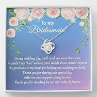 Thumbnail for Friend Necklace, Wedding Gift From Bride For Bridesmaid, Thank You For Being My Bridesmaid