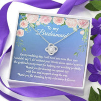Thumbnail for Friend Necklace, Wedding Gift From Bride For Bridesmaid, Thank You For Being My Bridesmaid