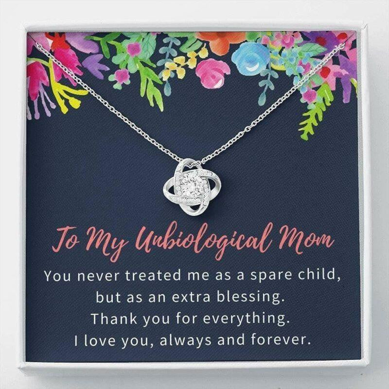 Stepmom Necklace, Unbiological Mom Necklace Gift, Bonus Mom, Step Mom, Second Mom, Stepmother