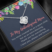 Thumbnail for Stepmom Necklace, Unbiological Mom Necklace Gift, Bonus Mom, Step Mom, Second Mom, Stepmother