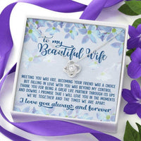 Thumbnail for Wife Necklace, To My Beautiful Wife Necklace From Husband � Meeting You Was Fate V4