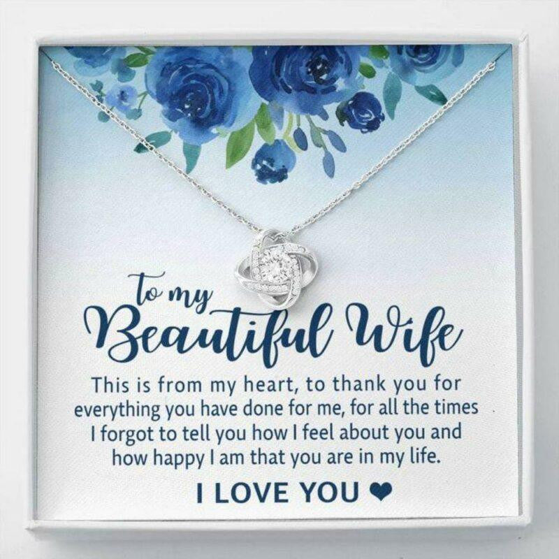 Wife Necklace, To My Beautiful Wife Gifts From Husband Alluring Necklace