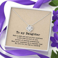 Thumbnail for Daughter Necklace, To My Daughter Necklace Gift � My Love For You Has No Limits