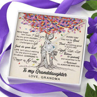 Thumbnail for Granddaughter Necklace, To My Granddaughter Necklace � Dance In The Rain � Gift From Grandma