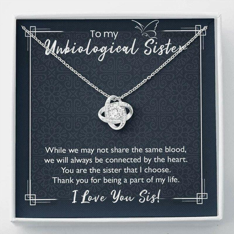 Sister Necklace, Unbiological Sister Necklace, Soul Sister Bridesmaid Gift For Bestie, Best Friend Bff, Sister In Law