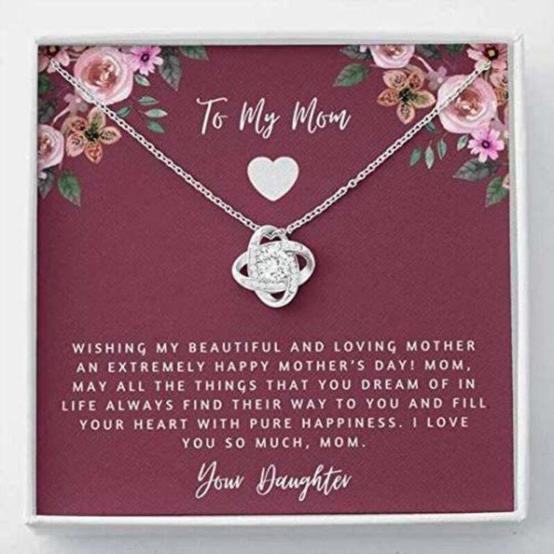 Mom Necklace, To My Mom Necklace Gift � Fill Your Heart With Pure Happiness