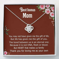 Thumbnail for Mom Necklace, Stepmom Necklace, Bonus Mom Necklace Gift, Stepmom Mother In Law Wedding Gift From Bride