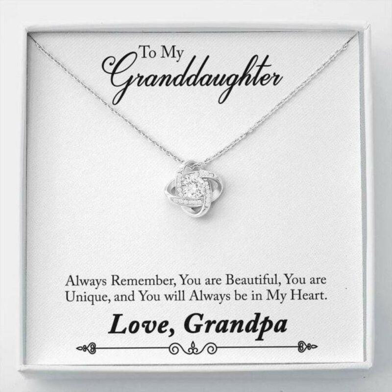 Granddaughter Necklace, To My Granddaughter Always Remember � So Love Knot Necklace Gift