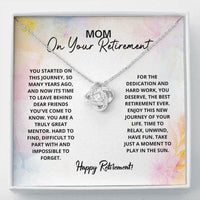 Thumbnail for Mom Necklace, Mom Retirement Necklace Gift � Have Fun, Retirement, Retiring Mother