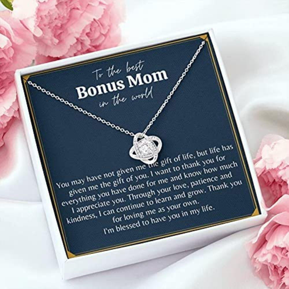 Mom Necklace, Stepmom Necklace, Bonus Mom Necklace Gift, Stepmom Mother In Law Wedding Gift From Bride