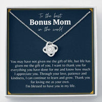 Thumbnail for Mom Necklace, Stepmom Necklace, Bonus Mom Necklace Gift, Stepmom Mother In Law Wedding Gift From Bride