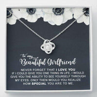 Thumbnail for Girlfriend Necklace, Girlfriend Necklace Gifts From Boyfriend � Never Forget That I Love You