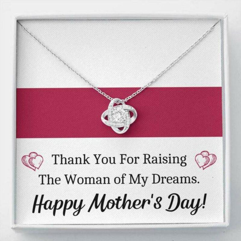 Mother-in-law Necklace, To My Future Mother In Law Woman Of My Dreams Love Knot Necklace Gift