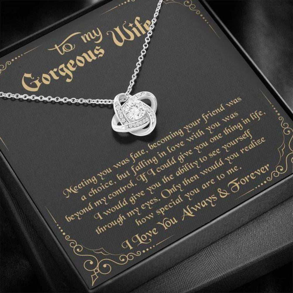 Wife Necklace, To My Gorgeous Wife Necklace � How Special You Are To Me 3