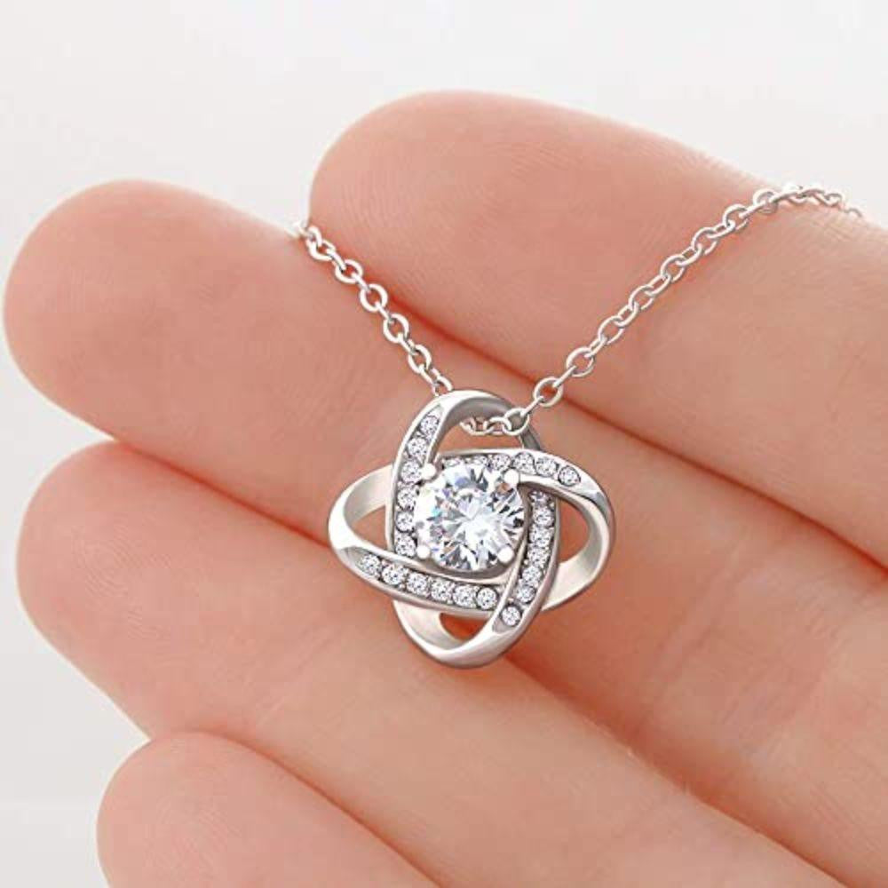 Stepmom Necklace, To My Bonus Mom �Choice-So� Love Knot Necklace Gift