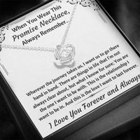 Thumbnail for Girlfriend Necklace, Wife Necklace, To My Love Promise Necklace Love Knot Necklace Gift