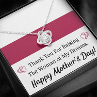 Thumbnail for Mother-in-law Necklace, To My Future Mother In Law Woman Of My Dreams Love Knot Necklace Gift