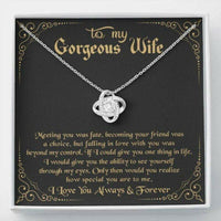 Thumbnail for Wife Necklace, To My Gorgeous Wife Necklace � How Special You Are To Me 3