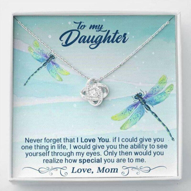 Daughter Necklace, To My Daughter Necklace Gift � Never Forget That I Love You