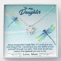 Thumbnail for Daughter Necklace, To My Daughter Necklace Gift � Never Forget That I Love You