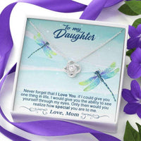 Thumbnail for Daughter Necklace, To My Daughter Necklace Gift � Never Forget That I Love You
