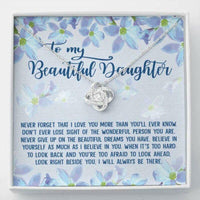 Thumbnail for Daughter Necklace, To My Beautiful Daughter Necklace Gift � Never Forget That I Love You