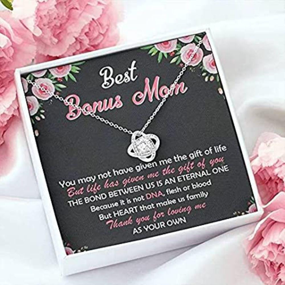 Stepmom Necklace, To My Bonus Mom Necklace � Thank For You Loving Me As Your Own