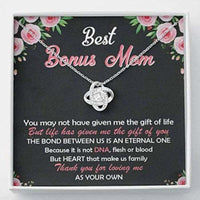 Thumbnail for Stepmom Necklace, To My Bonus Mom Necklace � Thank For You Loving Me As Your Own