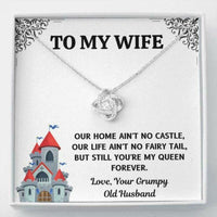 Thumbnail for Wife Necklace, To My Wife Castle Love Knot Necklace Gift