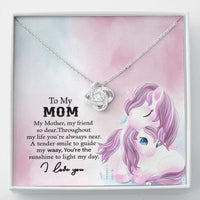 Thumbnail for Mom Necklace, To My Mom Necklace, Mothers Day Gift For Mother, Bonus Mom, Other Mom, Mom Unicorn