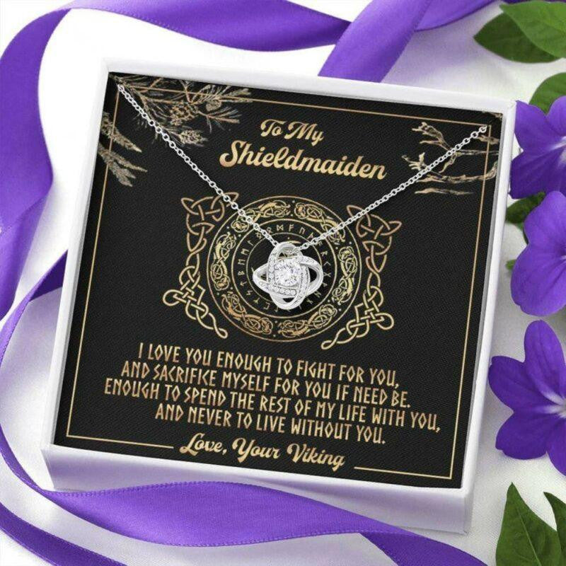 Girlfriend Necklace, Wife Necklace, To My Shieldmaiden Necklace, Fight For You  � Gift For Best Friend, Soul Sister, Bridesmaid, Bestie