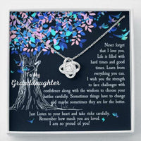 Thumbnail for Granddaughter Necklace, To My Granddaughter Necklace � Never Forget That I Love You, Gift From Grandmother