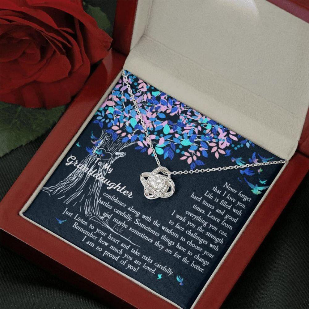 Granddaughter Necklace, To My Granddaughter Necklace � Never Forget That I Love You, Gift From Grandmother