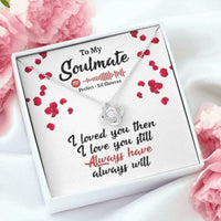 Thumbnail for Girlfriend Necklace, Wife Necklace, To My Soulmate Necklace Romantic Gifts For Her, Soulmate Necklaces, Soulmate Gift