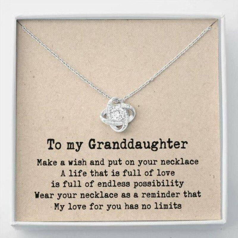 Granddaughter Necklace, To My Granddaughter Necklace Gift � Infinity Heart Necklace