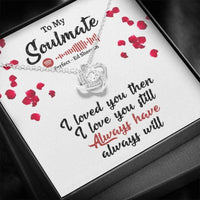 Thumbnail for Girlfriend Necklace, Wife Necklace, To My Soulmate Necklace Romantic Gifts For Her, Soulmate Necklaces, Soulmate Gift