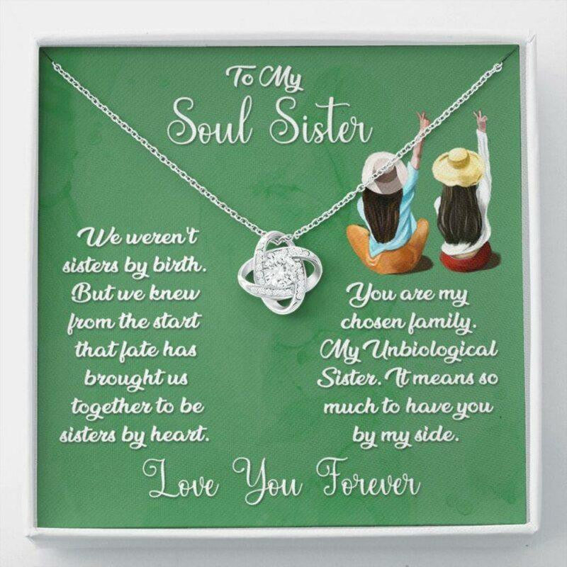 Sister Necklace, To My Soul Sister Necklace, Best Friend Necklace, Unbiological Sister, Bridesmaid Gift