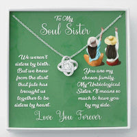 Thumbnail for Sister Necklace, To My Soul Sister Necklace, Best Friend Necklace, Unbiological Sister, Bridesmaid Gift