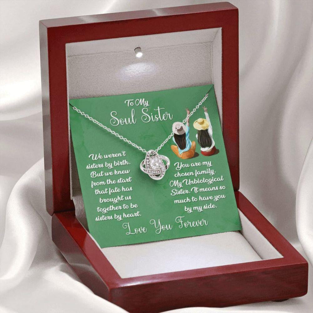 Sister Necklace, To My Soul Sister Necklace, Best Friend Necklace, Unbiological Sister, Bridesmaid Gift