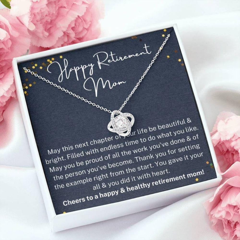 Mom Necklace, Mom Retirement Necklace, Retirement Gift For Mom, Gift For Retiring Mother