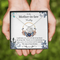 Thumbnail for Mother-in-law Necklace, To My Mother-In-Law Necklace, Mother Of The Groom Wedding Gift, Mothers Day