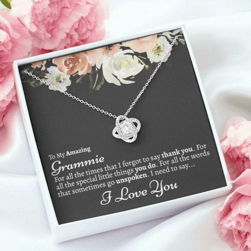 Grandmother Necklace, Grammie Necklace From Grandkids, Gift For Grammie From Granddaughter