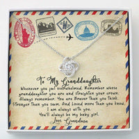Thumbnail for Granddaughter Necklace, Love Knots Pendant � To My Granddaughter Necklace Gifts