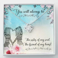 Thumbnail for Sister Necklace, Soul Sister Best Friend Necklace, BFF, Bestie, Soul Sister, Bridesmaid Gift