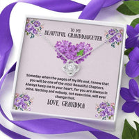 Thumbnail for Granddaughter Necklace, To My Granddaughter Necklace Gift � The Most Beautiful Chapters
